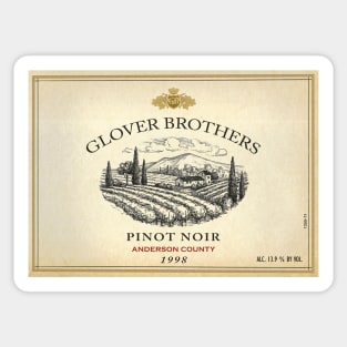 Glover Brothers Wine Label Sticker